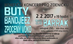 BENEFIČNÍ KONCERT PRO ZDENIČKU - BUTY A DALŠÍ