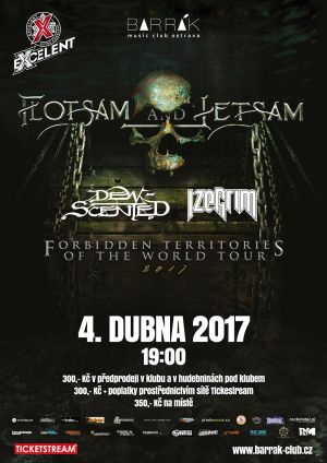 FLOTSAM & JETSAM (USA), DEW SCENTED (GER), IZEGRIM (NL)